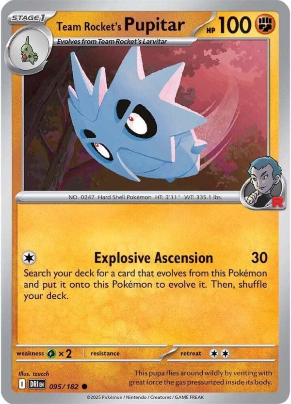 Team Rocket's Pupitar - 095/182