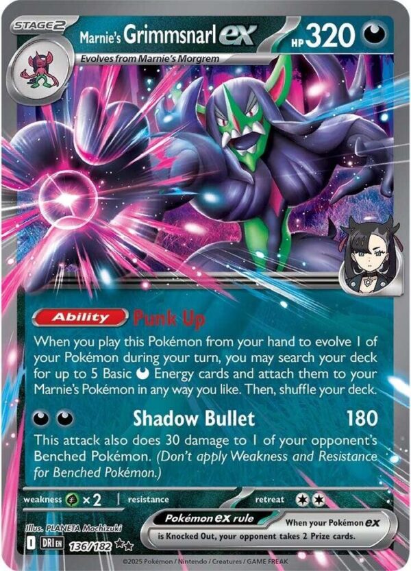 Marnie's Grimmsnarl ex - 136/182
