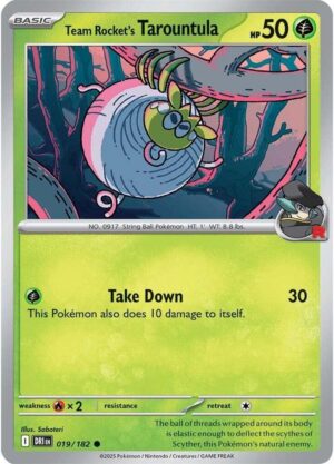 Team Rocket's Tarountula - 019/182